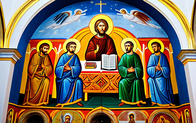 몬테네그로 가톨릭 성당 - **Prompt:** Interior of the Bar St. Mary's Church, Montenegro, showing simple but sacred decorations...