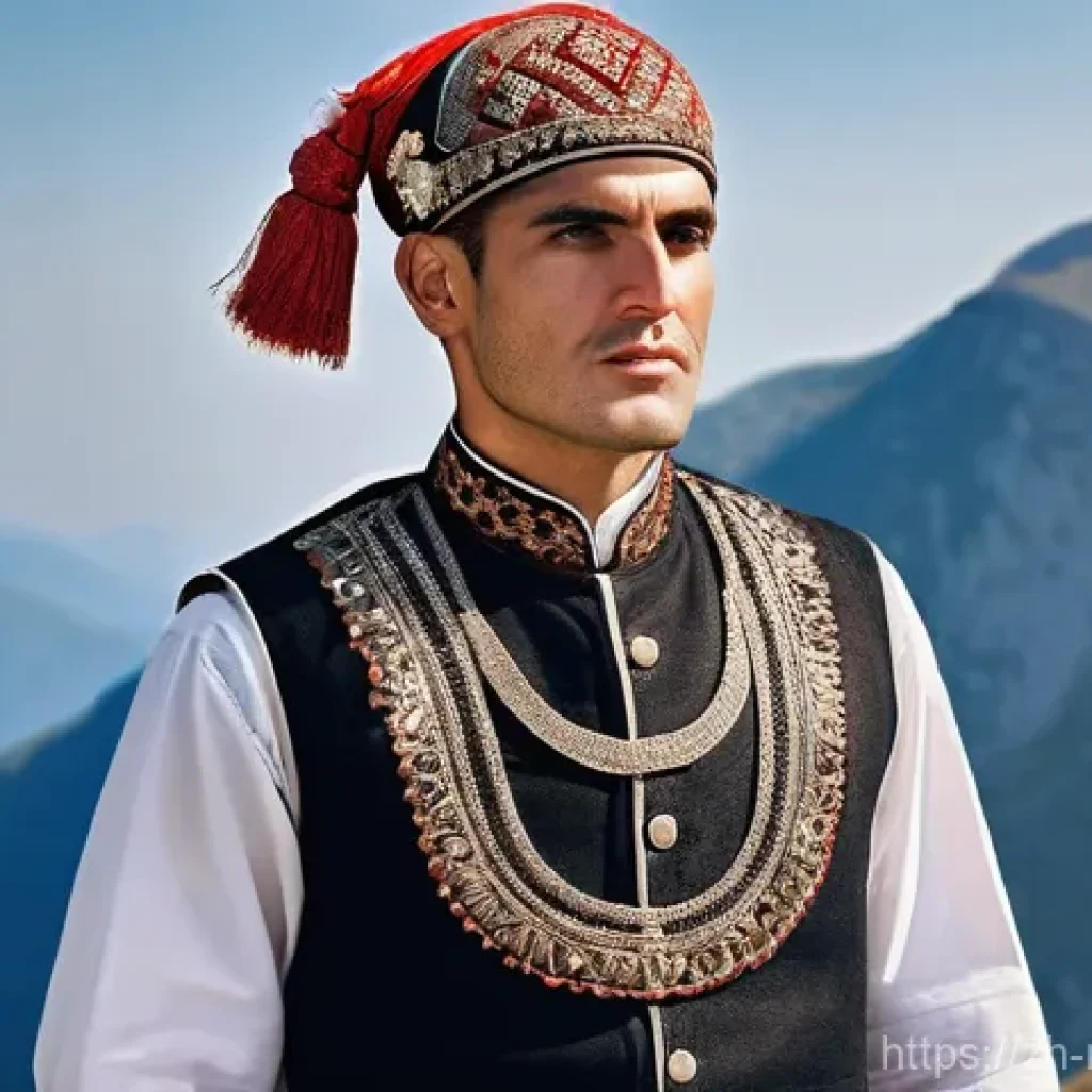 몬테네그로 전통 의상 - **Prompt 1: Montenegrin Warrior of the Mountains**
A majestic Montenegrin man in his traditional...