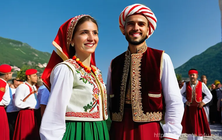 몬테네그로 전통 의상 - **Prompt 2: Elegant Montenegrin Woman in a Historical Setting**
    A graceful Montenegrin woman is ...