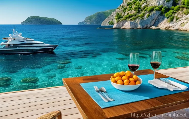 몬테네그로 럭셔리 여행 - **Prompt 1: Private Adriatic Coastal Retreat**
    A luxurious private yacht is gently anchored in a...