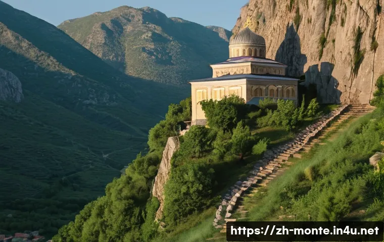 몬테네그로의 종교와 신앙 - **Eastern Orthodox Monastery in Montenegro:**
"A majestic Eastern Orthodox monastery, reminiscen...