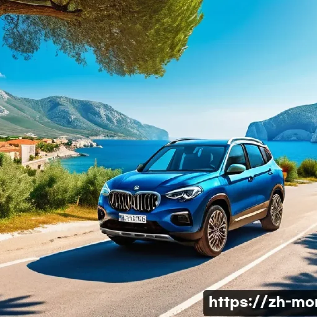 몬테네그로 렌터카 이용법 - A scenic coastal drive along the Adriatic Sea in Montenegro during a bright sunny morning, featuring...