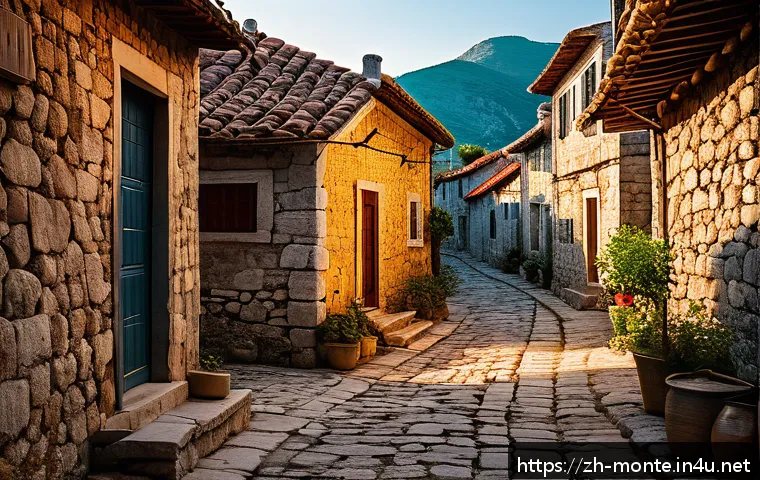 몬테네그로에서 경험할 특이한 점 - A serene ancient village in Montenegro featuring well-preserved medieval stone alleys and rustic woo...